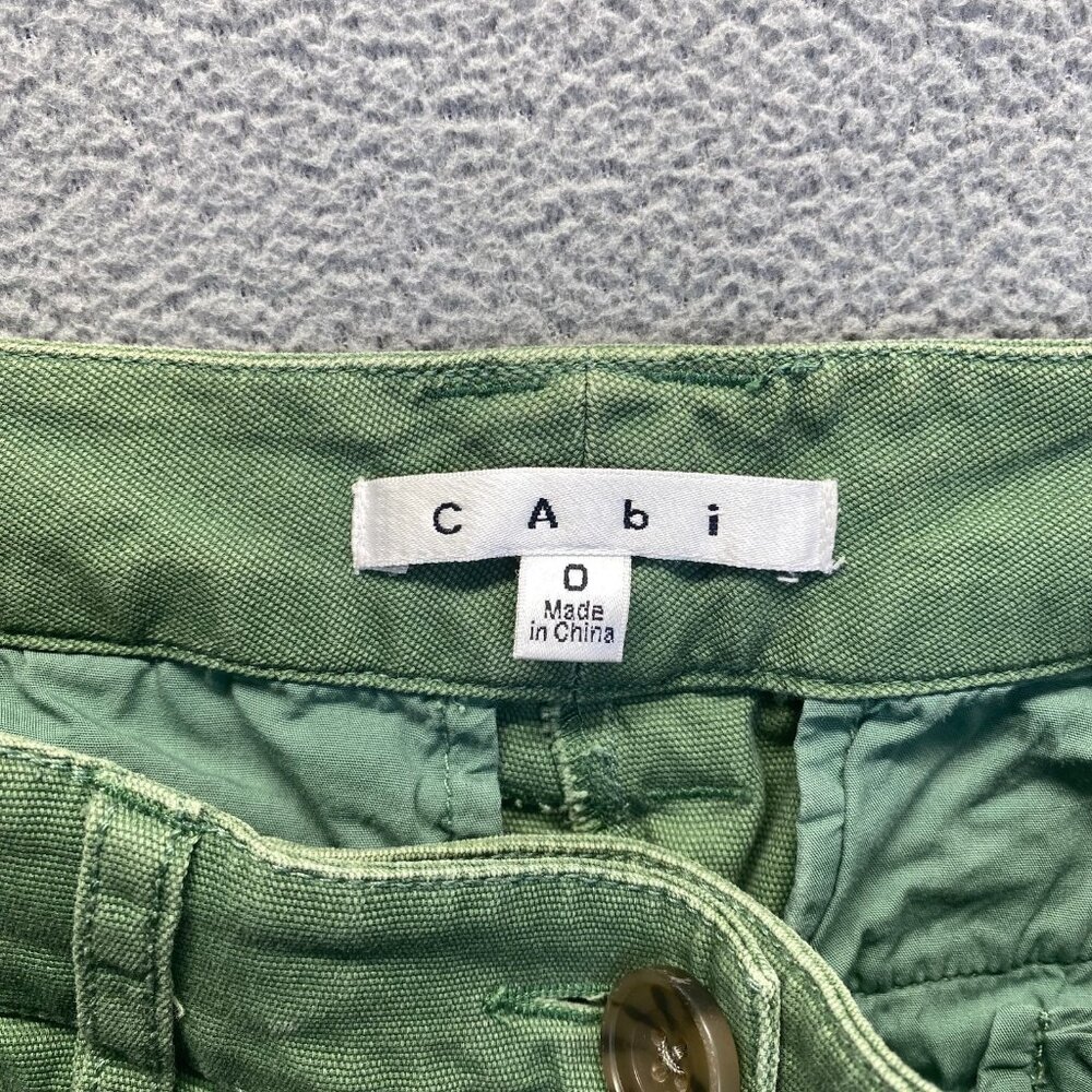 Cabi Women's Green Low Rise Stretch Skinny Pants Size 0,Pockets,Zipper - Picture 3 of 9